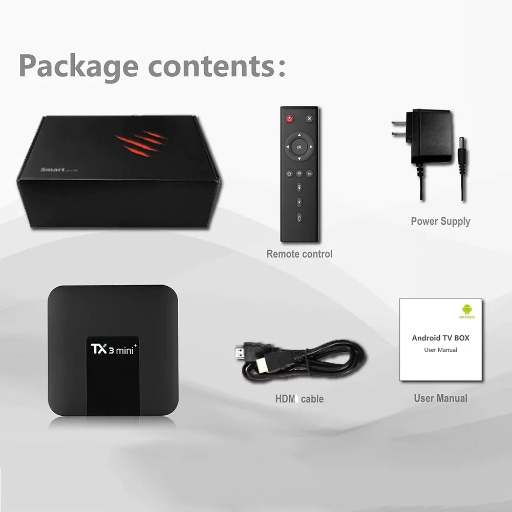 Android 11.0  Box  Mini Plus Amlogic  Quad Core  4GB  32GB Dual WiFi 2.4G/5.8G .2 4K 6K  Home Smart Media Player Tanix Set top Box