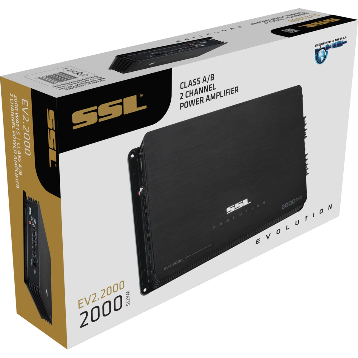 Sound Storm Laboratories .2000 2 Channel 2000 Watt Car Amplifier Full Range
