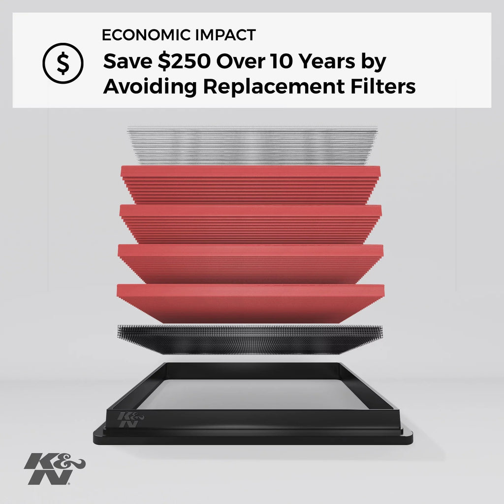 & Engine Air Filter: High Performance, Premium, Washable, Replacement Filter: 2010-2016  -, 33-2459