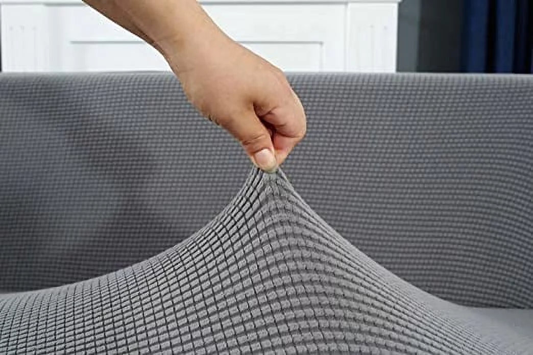 Nvzi Thick Couch Covers 1 2 3 4 Seater, Sectional Sofa Sectional Couch Covers  Shape Stretch Slipenclosure Living Room Dogs Pets, Washable Durable Furniture Protector…, Light Gray, 3 Seater:70-84 inch