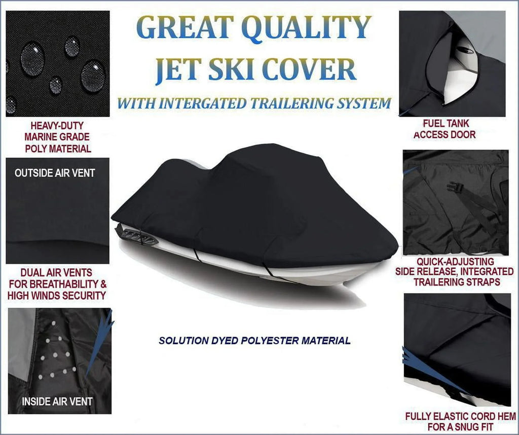 600  JetSki Cover Compatible for Kawasaki 750  1994 1995 1996 1997 1998 Jet Ski Watercraft Cover