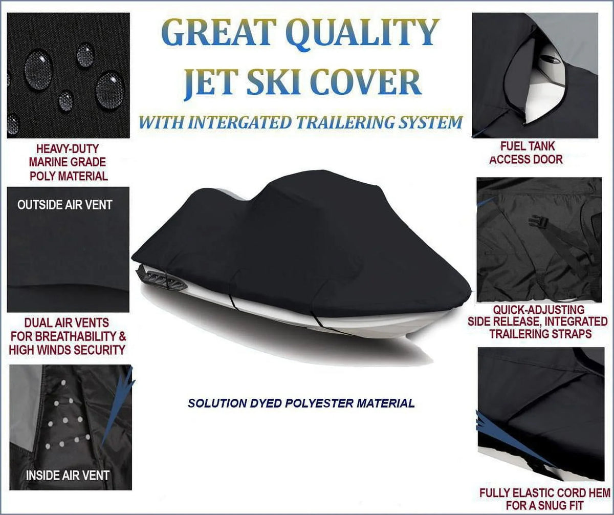 600  JetSki Cover Compatible for Kawasaki 750  1994 1995 1996 1997 1998 Jet Ski Watercraft Cover