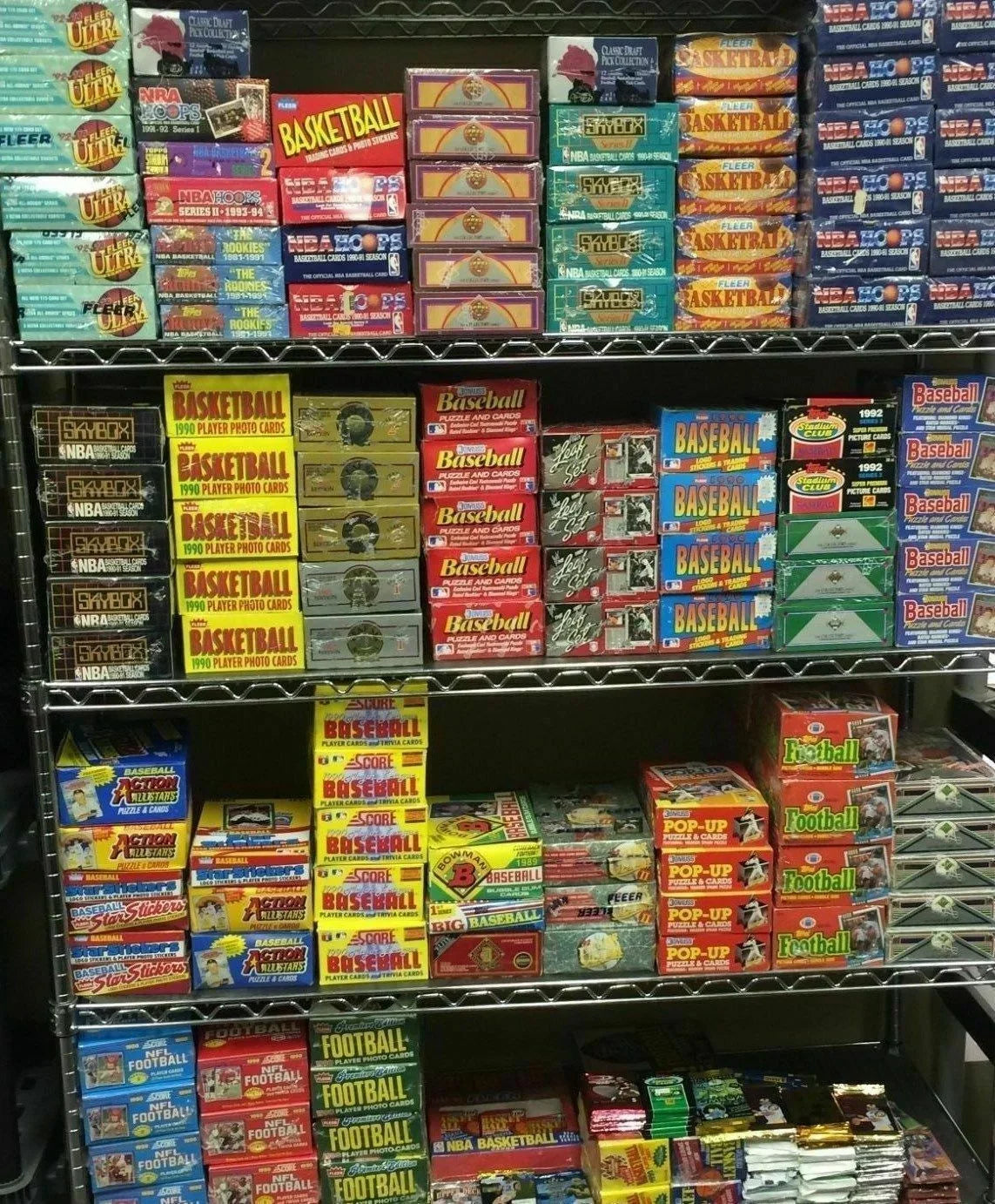 : 300 Unopened Basketball Cards in Factory Sealed Packs of  Cards