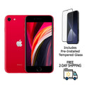 Restored Apple iPhone  (2nd Gen)  (Fully Unlocked) 64GB Red w/ Pre-Installed Tempered Glass (Refurbished)