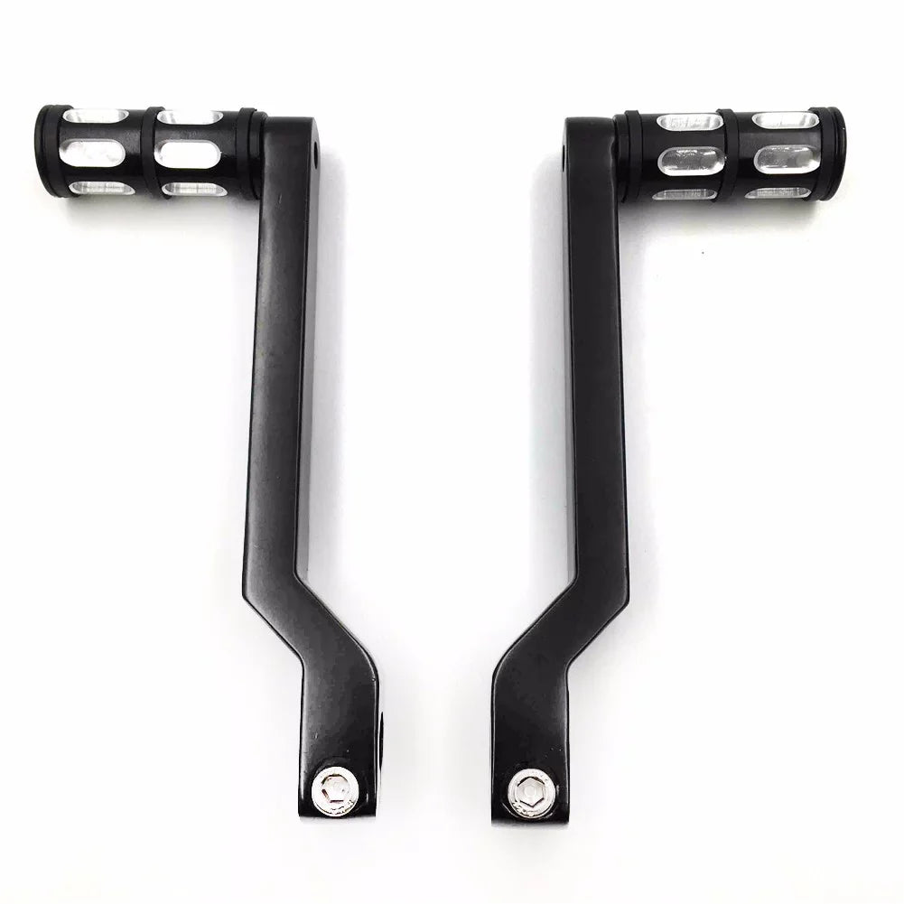 '- Style 009C- Black Aluminum Heel Toe Shift Levers w/ Shifter Pegs For Harley Davidson Electra Glide 1988 and later