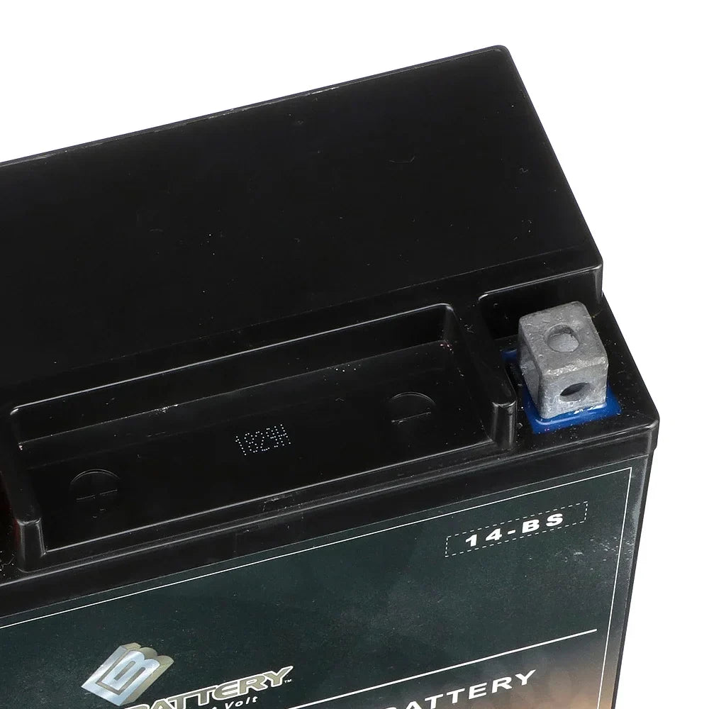 Chrome Battery - (14- 12 Volt,12 Ah, 200 ) Motorcycle Battery for Honda 1100cc Vt1100c, ,  Shadow (spirit, Aero, . . . Tourer) 2007