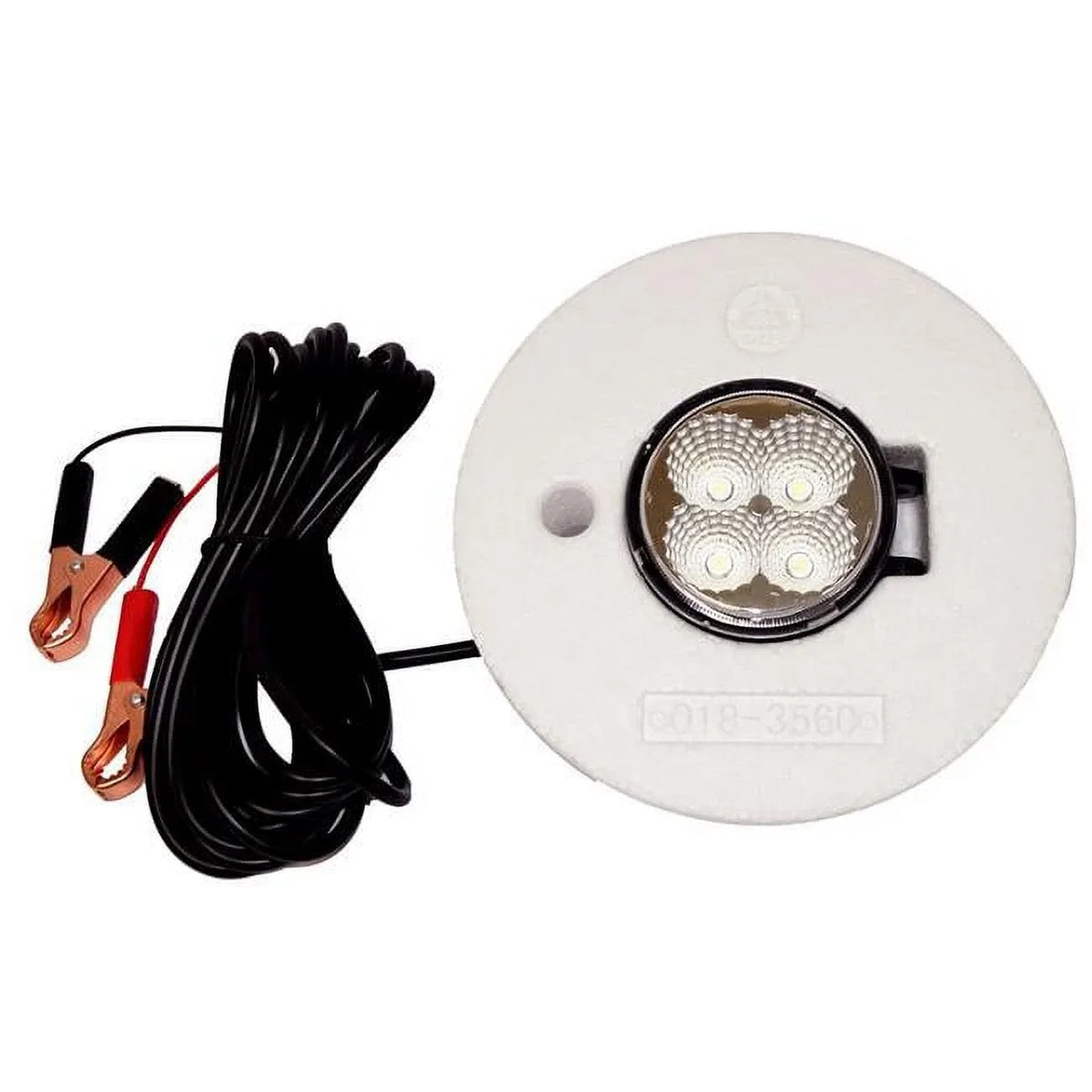 Hydro Glow  Floating Fish  Light with 20 ft. Cord, White - 12W - 12V