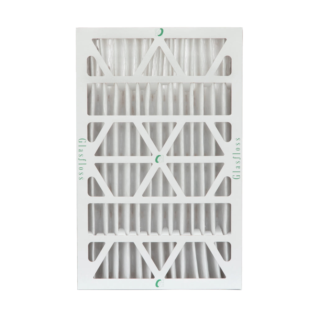 16x25x4  10 Pleated  Furnace Air Filters by Glasfloss Industries. ( 3 Pack ) Exact Size: 15-1/2 x 24-1/2 x 3-3/4