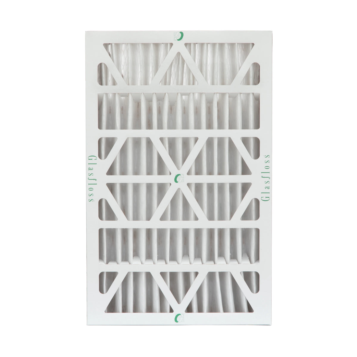 16x25x4  10 Pleated  Furnace Air Filters by Glasfloss Industries. ( 3 Pack ) Exact Size: 15-1/2 x 24-1/2 x 3-3/4