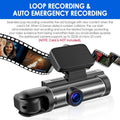 · Dash Cam - Ensure Your Road Safety with Dual Lens Front and Inside Recording