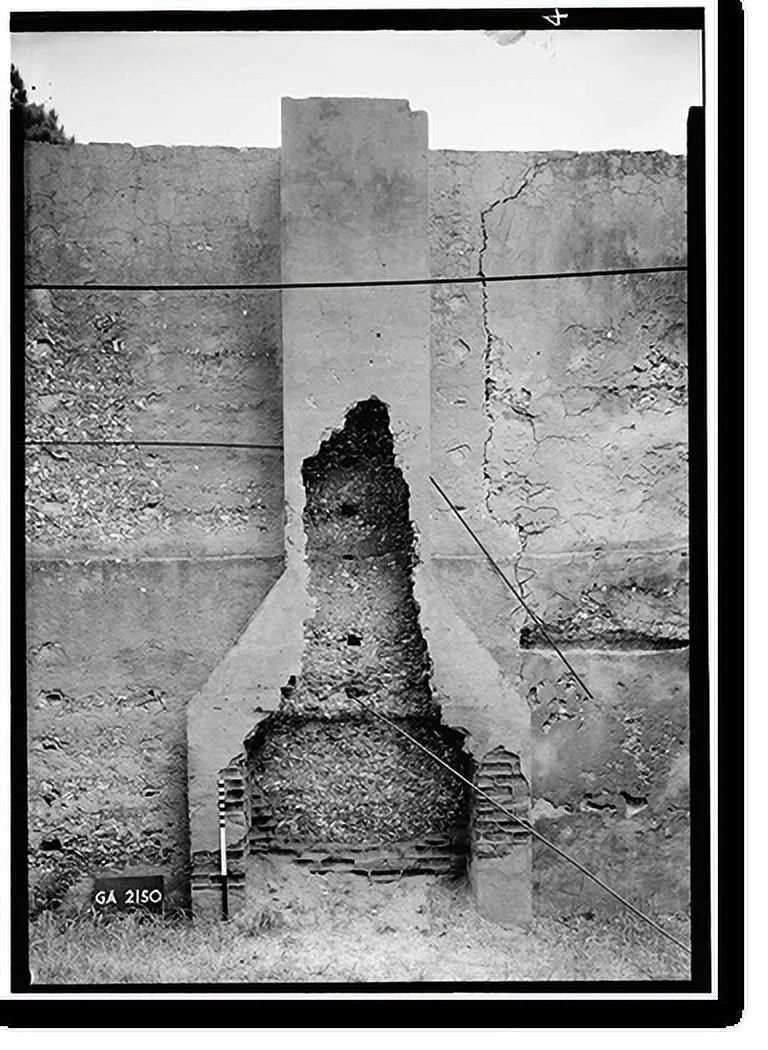 Historic Framed Print, Horton House (Remains), Main Road, Jekyll Island, Glynn County,  - 4, 17-7/8" x 21-7/8"