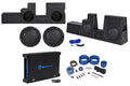 (2) 12" Polk Audio Subwoofers+Box+Amp+Wires For 2000-2016 Ford /350/450