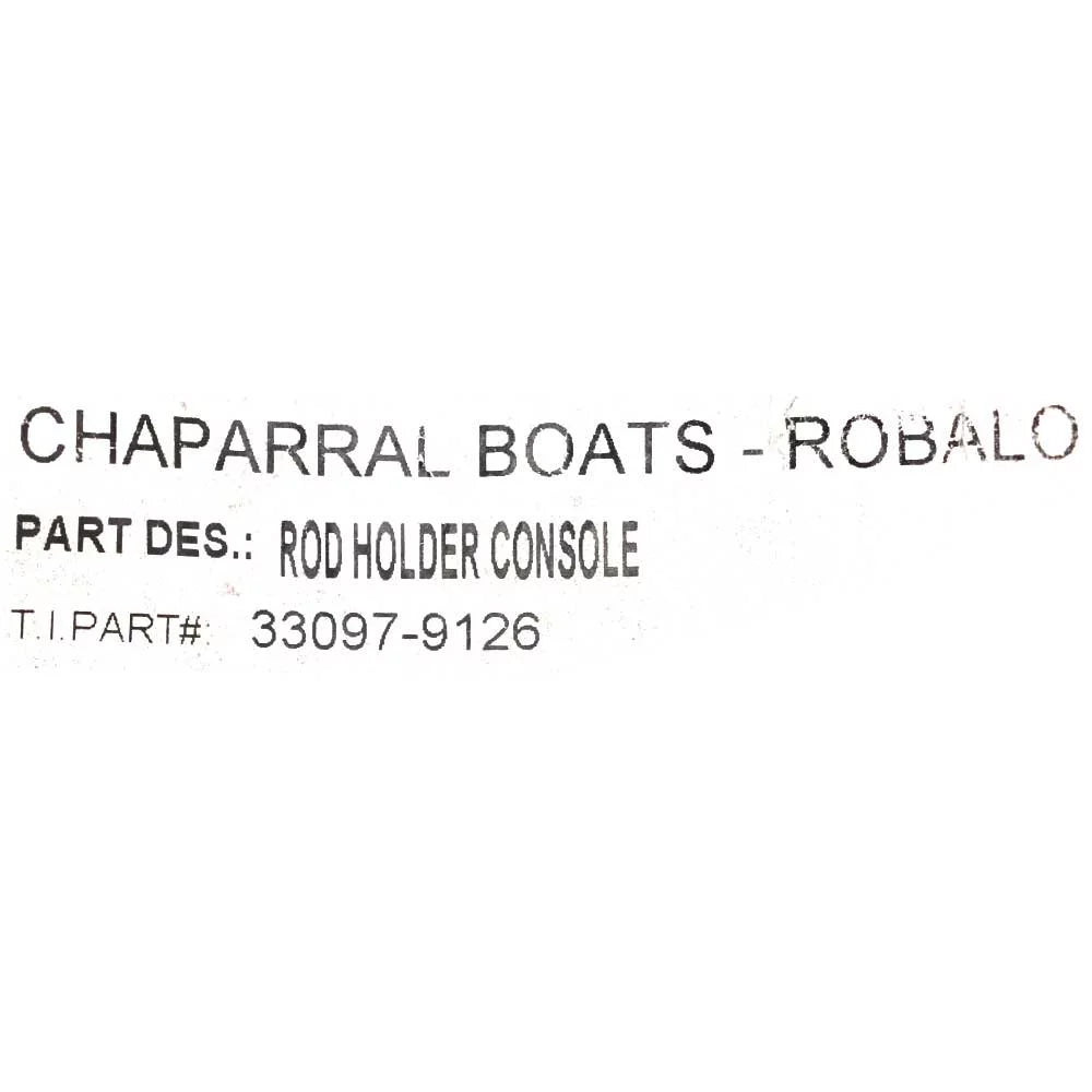 Robalo Boat Console Rod Holder Panel 26-9126 |  Starboard