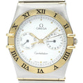Pre-Owned Polished  Constellation Day Date 18K Gold Steel Watch 396.1070  (Good)