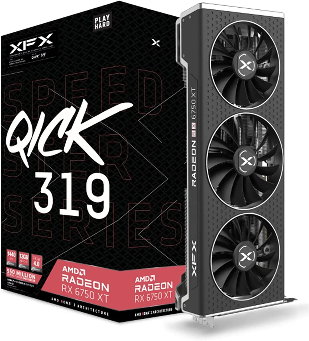 Speedster  Radeon  6750XT  Gaming Graphics Card with 12GB   3xDP,   2 -675XYJFDP