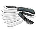 Outdoor Edge  Razor-Lite  3.5" 420J2 Stainless Steel Drop Point Tanto Polymer Black, Gray Inserts