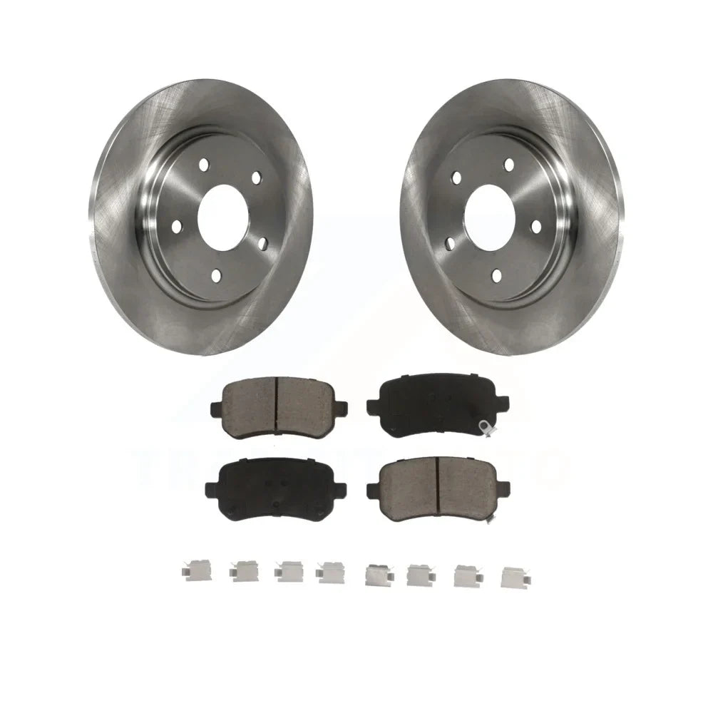 Transit Auto - Rear Disc Brake Rotors And Ceramic Pads Kit For Dodge Grand Caravan Chrysler Town & Country Journey Volkswagen Routan Ram / -101842