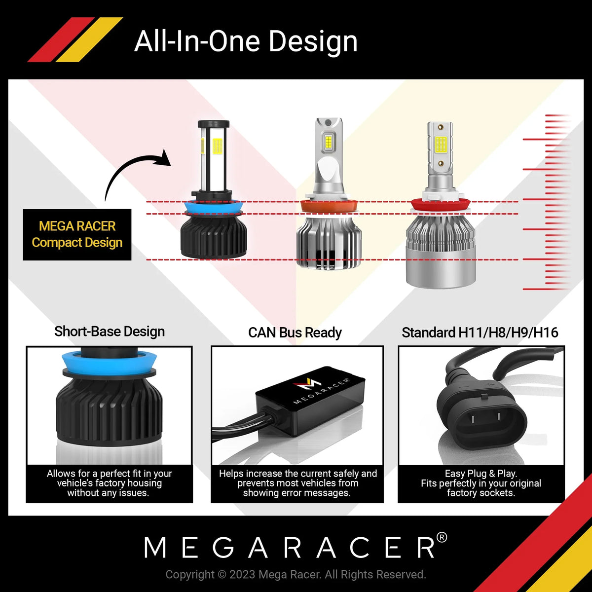 Mega Racer  328i xDrive 4 Sided     Headlight Bulbs 6000K Diamond White 12V 60W 10000LM  328i xDrive 2011 2012 2013 2014 2015 2016 11 12 13 14 15 16 Fog Light Automotive Replacement