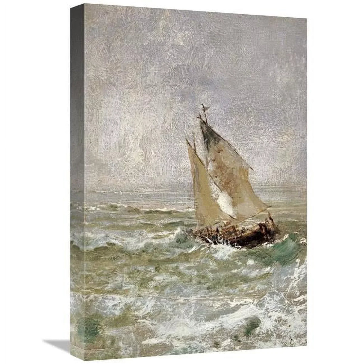 Global Gallery   Sailing Boat in a Choppy Sea Art Print - Mose Bianchi
