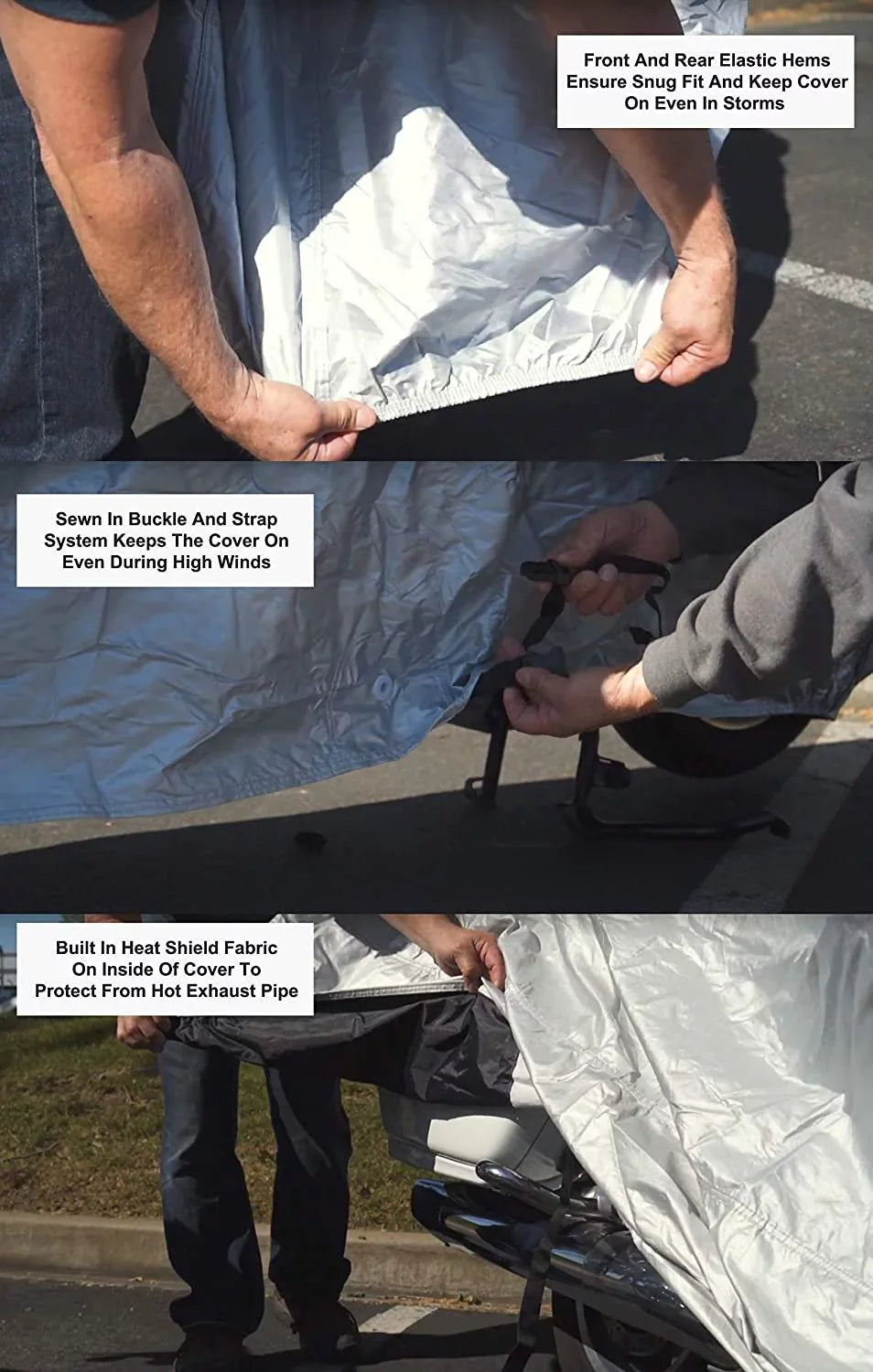 Weatherproof Motorcycle Cover Compatible With 2016 Beta Evo 200 - Outdoor & Indoor - Protect From Rain Water, Snow, Sun - Built In Reinforced Securing Straps - Durable Material - Free Storage Bag