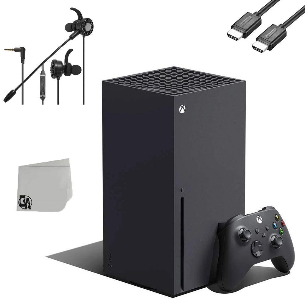 Microsoft Xbox Series  16GB  Black Gaming Console +  Earbuds With Microphone   Bundle Like New