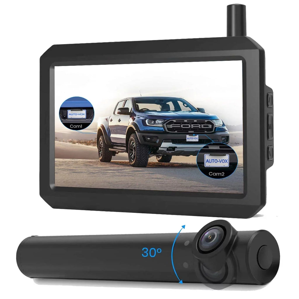 '-  Wireless Backup Camera for Trucks, 3Mins  Installation, Mini Size Back Up Camera Systems for Car, Super Night Vision Rear/Front View with 5'' Monitor