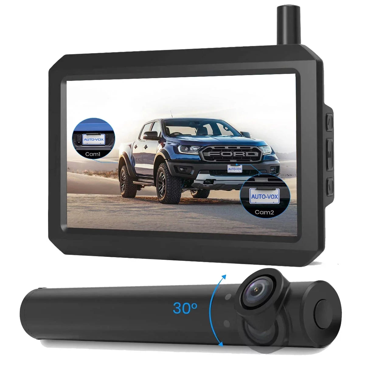 '-  Wireless Backup Camera for Trucks, 3Mins  Installation, Mini Size Back Up Camera Systems for Car, Super Night Vision Rear/Front View with 5'' Monitor