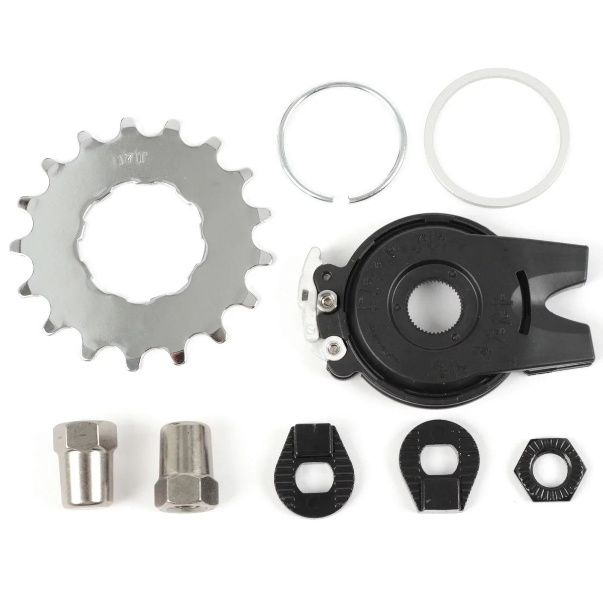 NuVinci   Internal Gear Bicycle Rear Hub Silver 32h Rim Brake // New