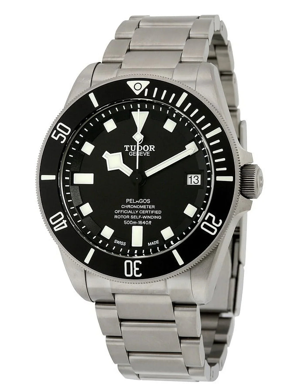 Tudor Pelagos Chronometer Black Dial Titanium Men's Watch -0001