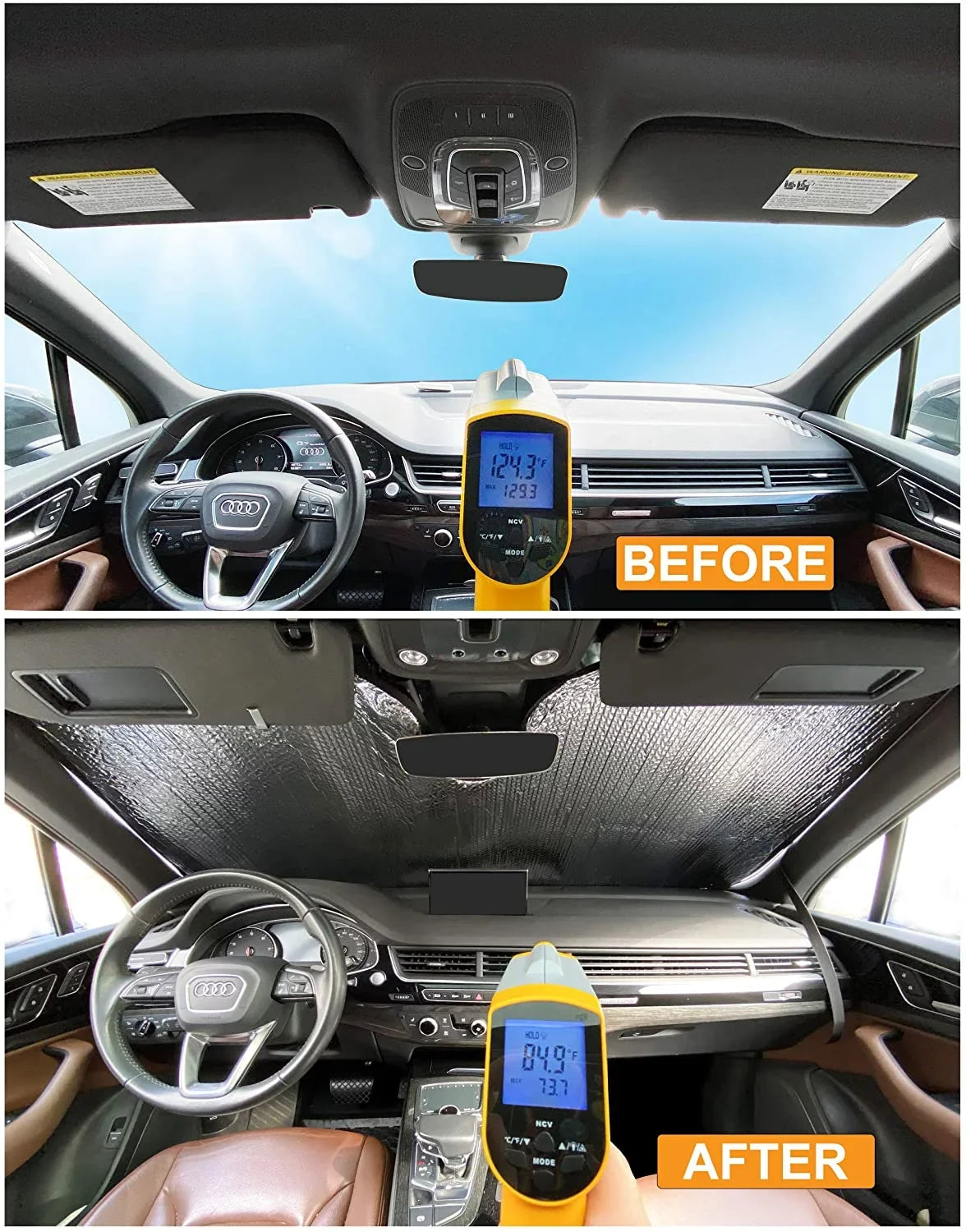 Front Windshield Sunshade for 2019-2024