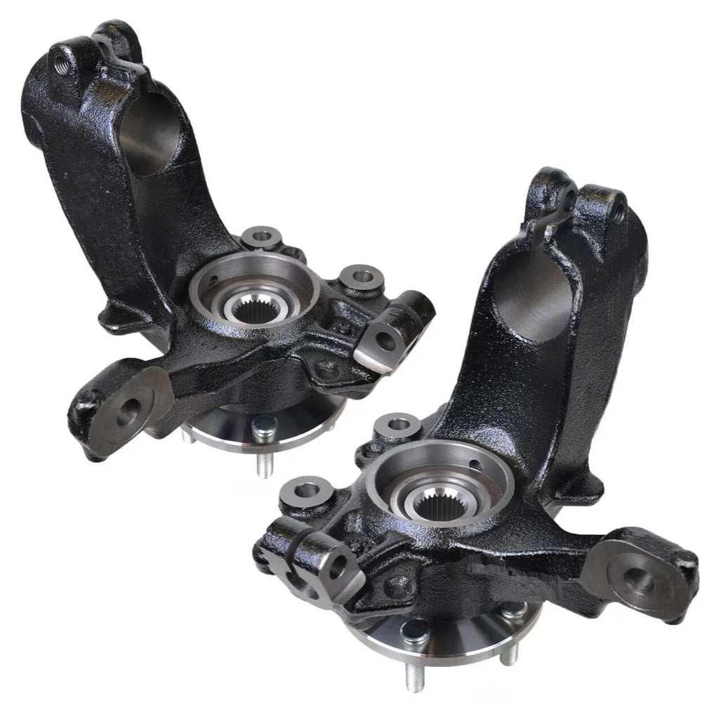AutoShack Front Steering Knuckles and Wheel Bearing Hub Assembly 5 Lugs with  Set of 2 Driver and Passenger Side Replacement for 2012 2013 2014 2015 2016 2017 2018 Ford Focus 2.0L