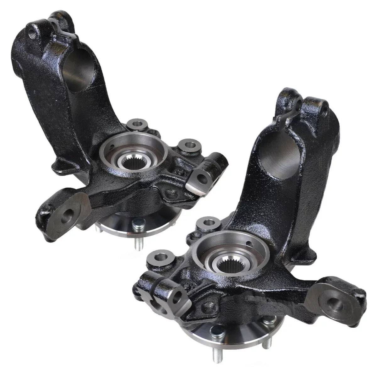 AutoShack Front Steering Knuckles and Wheel Bearing Hub Assembly 5 Lugs with  Set of 2 Driver and Passenger Side Replacement for 2012 2013 2014 2015 2016 2017 2018 Ford Focus 2.0L