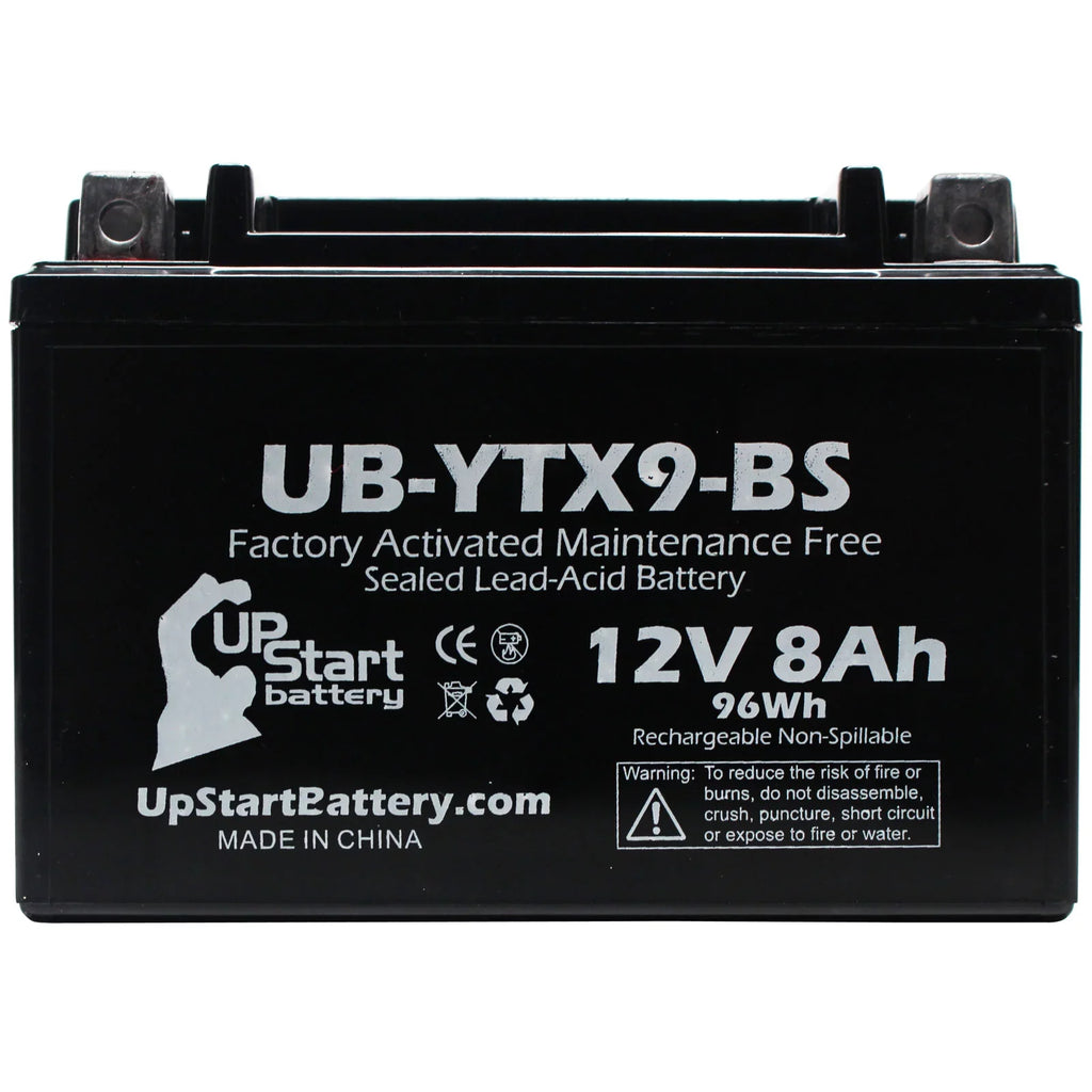 5-Pack UpStart Battery Replacement for 1999 Suzuki - 600CC Factory Activated, Maintenance Free, Motorcycle Battery - 12V, 8Ah, --