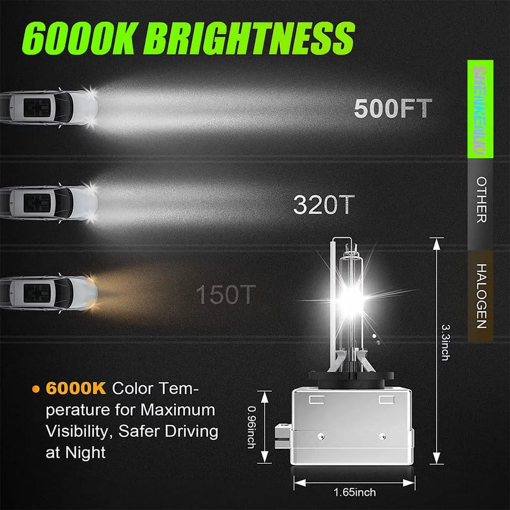 For Buick Enclave 2013-2015 2016 2017 2018  Xenon Headlight Bulbs  High/Low Beam 2pc