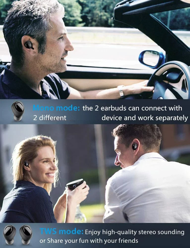 Wireless  Headphones for OnePlus Nord  5G/ 5G, 10T 5G Phones - Earbuds Earphones True Wireless Stereo Headset Hands-free Mic Compatible With OnePlus Nord  5G/ 5G, 10T 5G