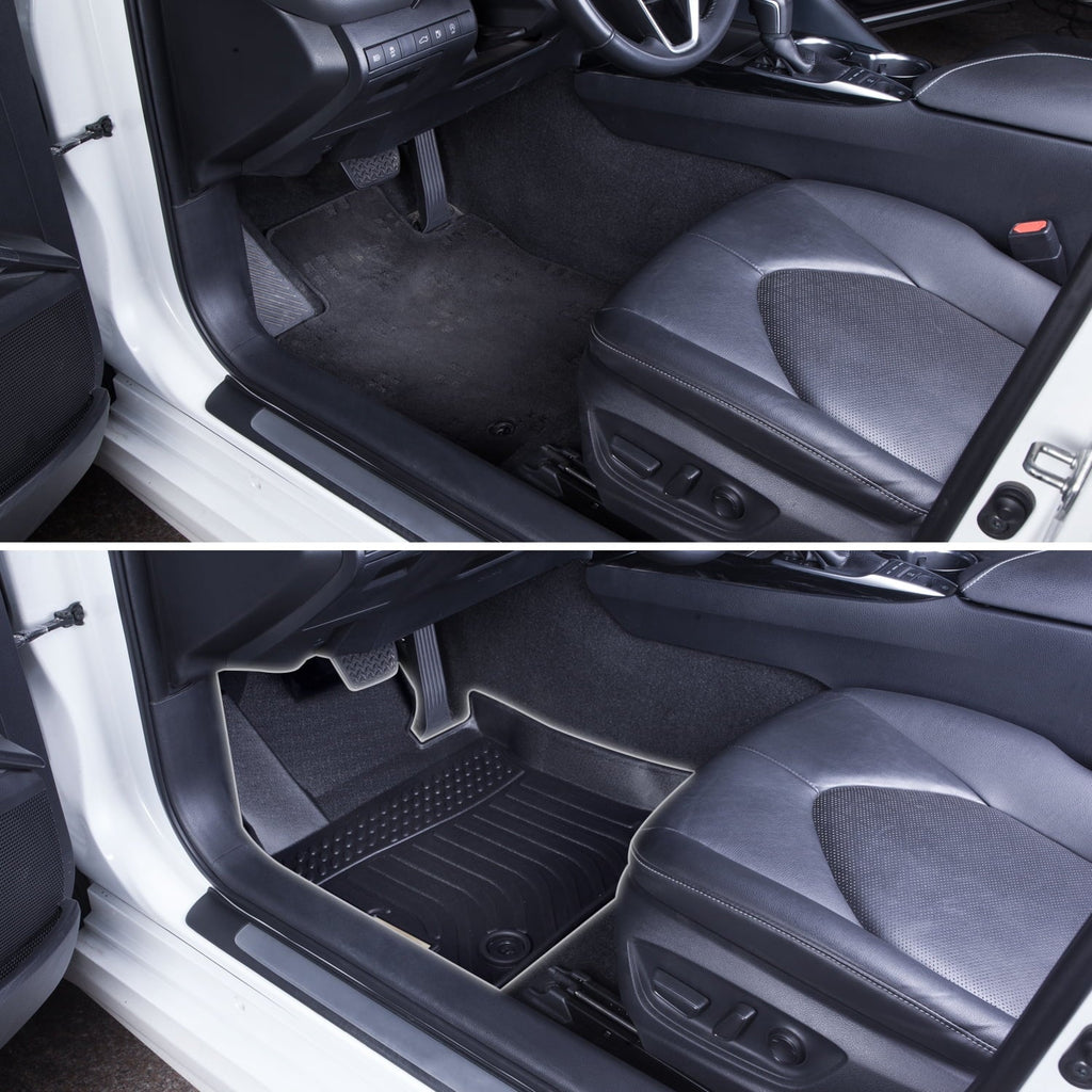 Black Floor Mats Liners Replacement for Genesis  2022 2023 Heavy Duty All Weather Protection Front Rear Car Carpet Custom Fit Durable Odorless