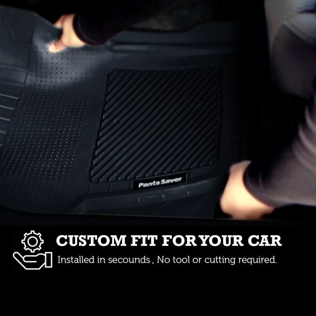 PantsSaver Custom Fit Floor Mats for Genesis  2022-2023 All Weather Protection -4 Piece Set (Gray)