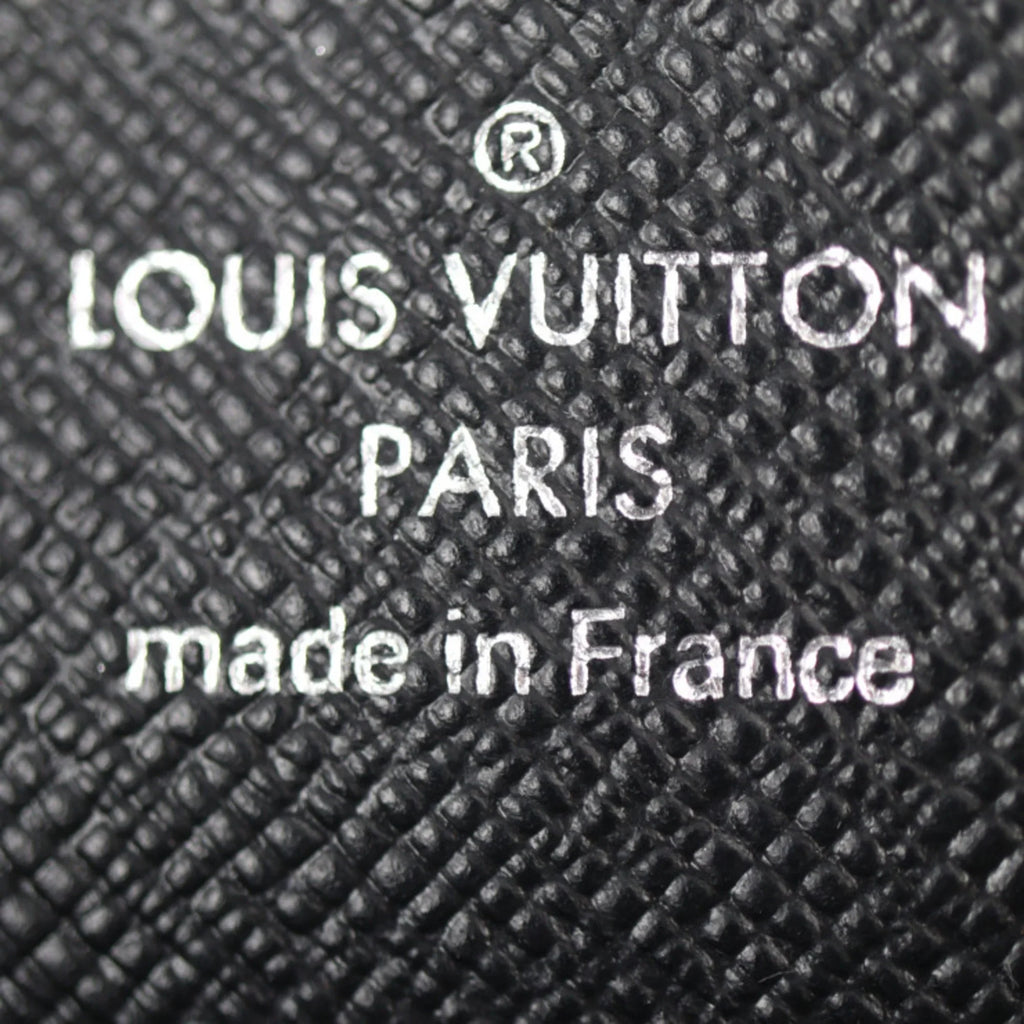Pre-Owned   Louis Vuitton Zippy Wallet Long  Epi Leather Black Silver Hardware Round Zipper (Good)