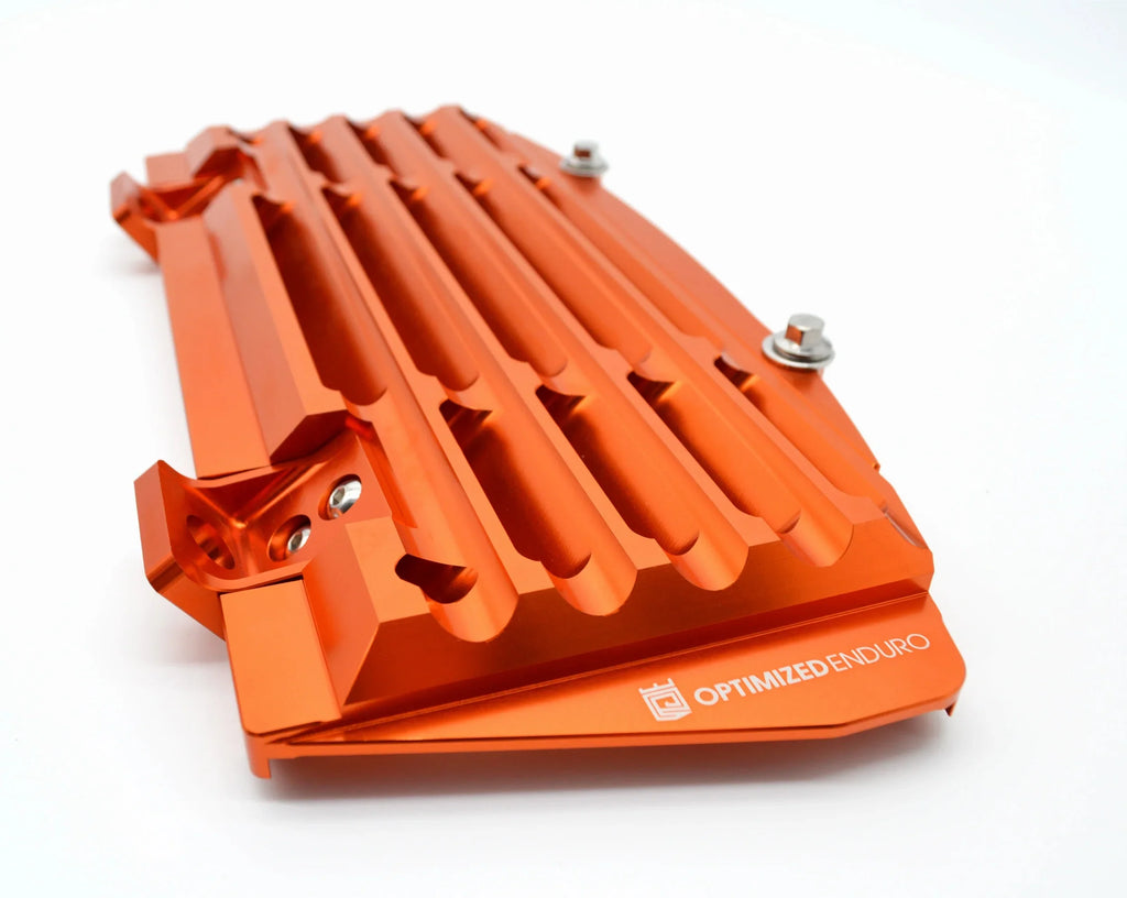 Optimized Enduro Radiator Guards for  2016-2023 (Orange)