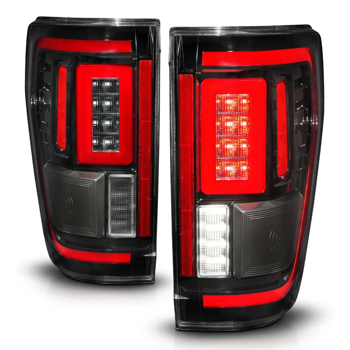 21-23 Ford -150  Taillights Seq. Signal w/ Cover - Black Housing Fits select: 2022  , 2021