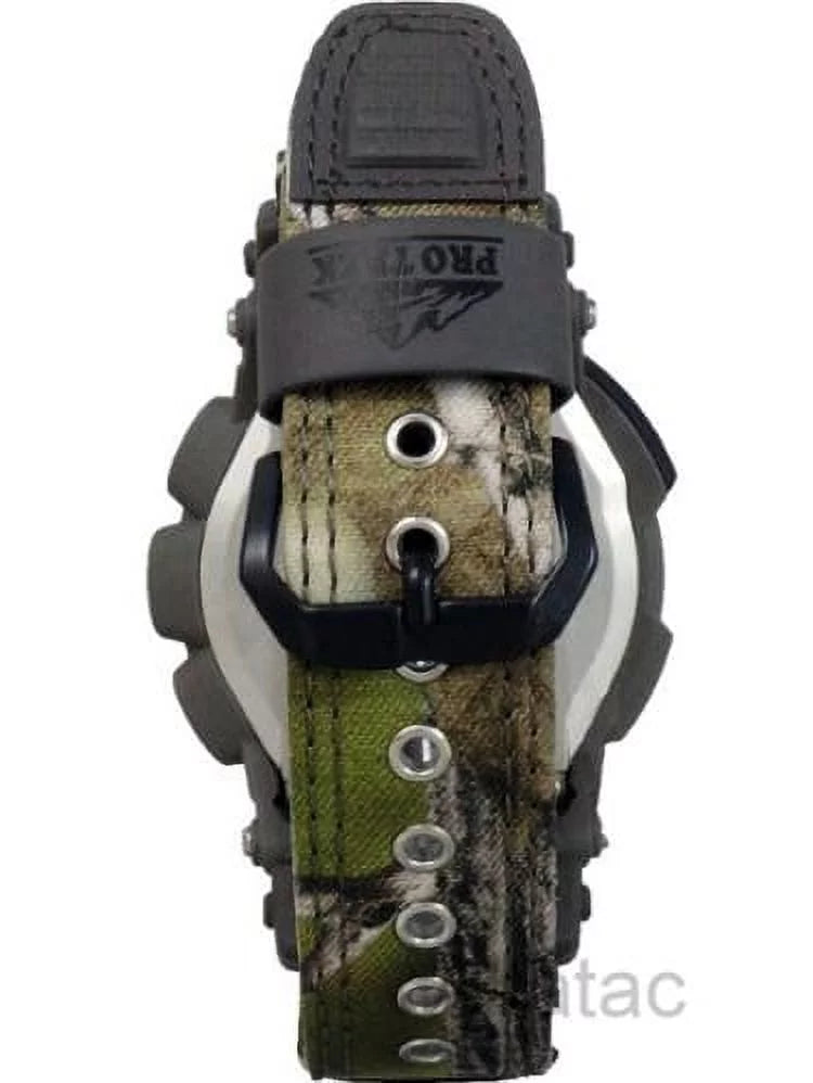 '-5 Men's ProTrek Tough Solar Ana-Digi Black Dial Beige Resin Strap Watch