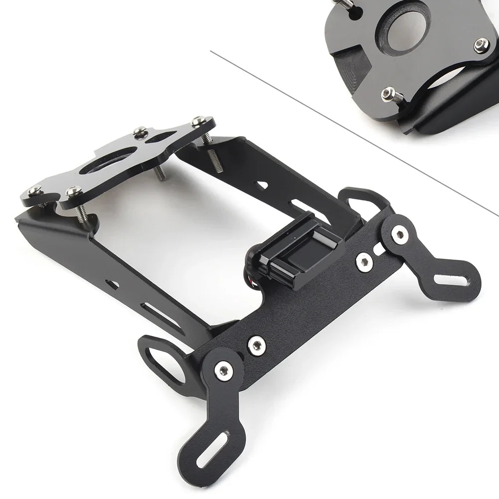 21-22 Black Motorcycle License Plate Holder Fender Eliminator Tail Tidy For Yamaha -09 2021 2022