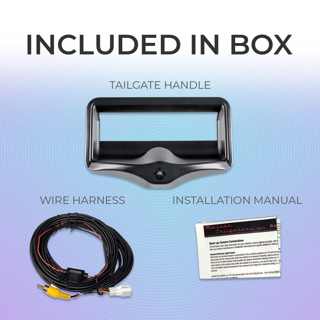 Master Tailgaters Black Tailgate Bezel with Backup Camera for Chevrolet / 1500 (1988-2000)