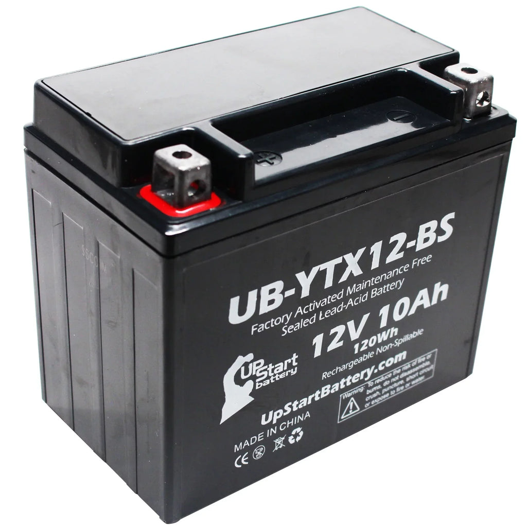 2-Pack UpStart Battery Replacement 2003 Suzuki - 1000  Factory Activated, Maintenance Free, Motorcycle Battery - 12V, 10Ah, --
