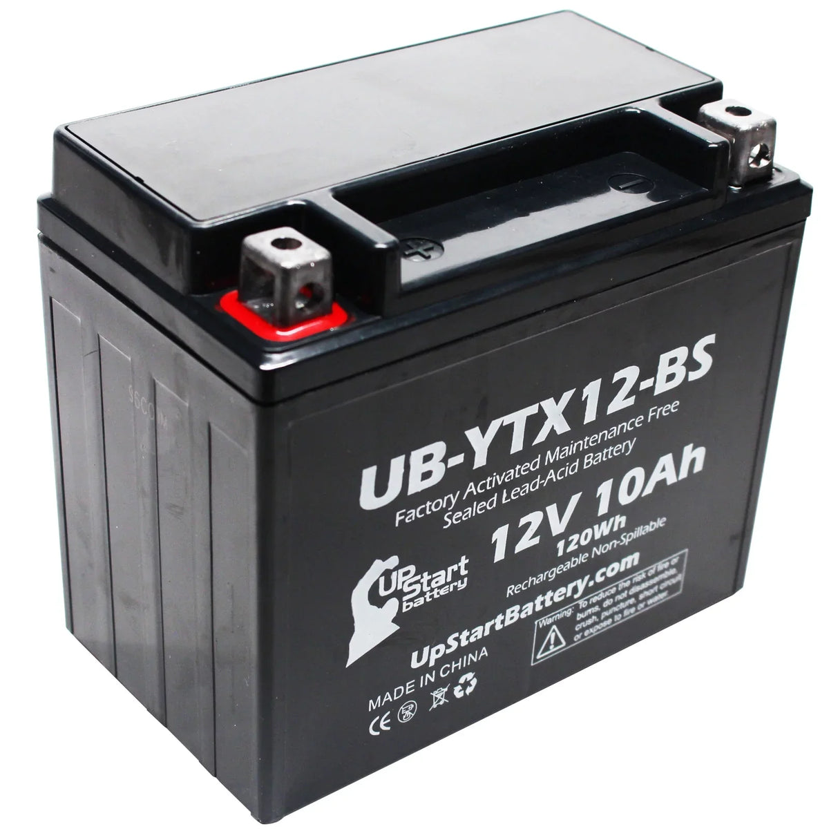 2-Pack UpStart Battery Replacement 2003 Suzuki - 1000  Factory Activated, Maintenance Free, Motorcycle Battery - 12V, 10Ah, --
