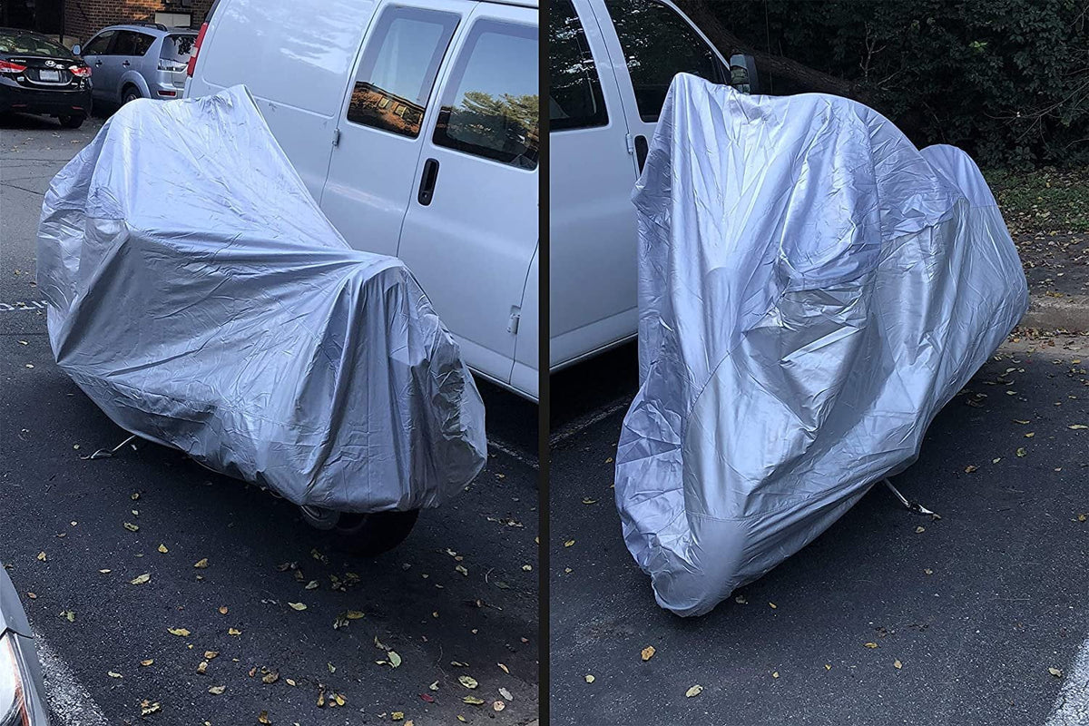 Weatherproof Motorcycle Cover Compatible With 2016 Beta Evo 200 - Outdoor & Indoor - Protect From Rain Water, Snow, Sun - Built In Reinforced Securing Straps - Durable Material - Free Storage Bag