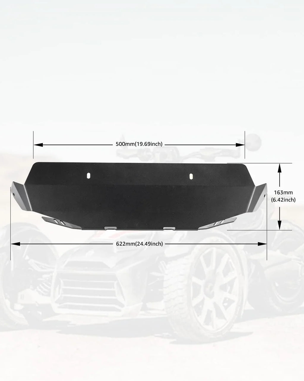 &   Ryker Aluminum Radiator Protector Plate for Can-Am Ryker All Models