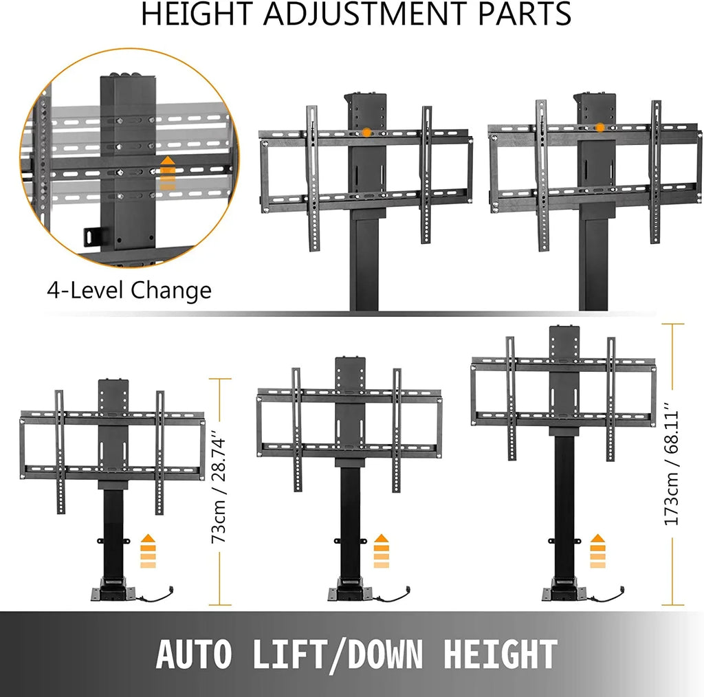 Lift Motor for 32” ~ 70” TVs Height Adjustable w/ Remote Controller New