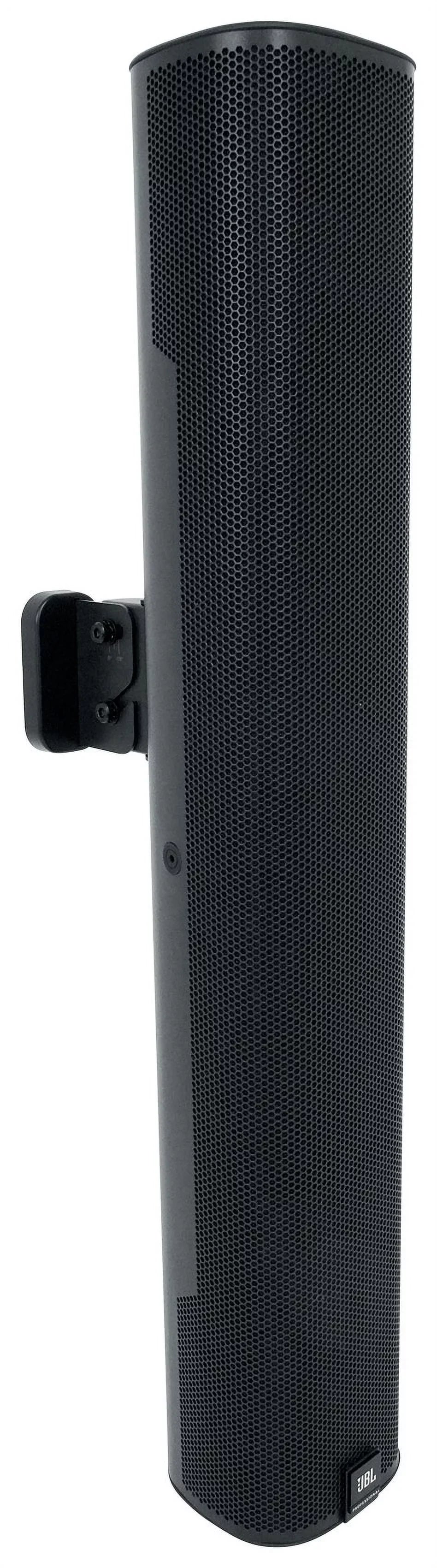 (4)  - 24" Black 70V Commercial Column Wall Mount Array Speakers+Amp