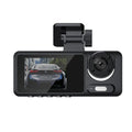 Car Dash Cam 1080P Dual Lens Front/Rear/Inside -sensor Video Recorder Monitor System